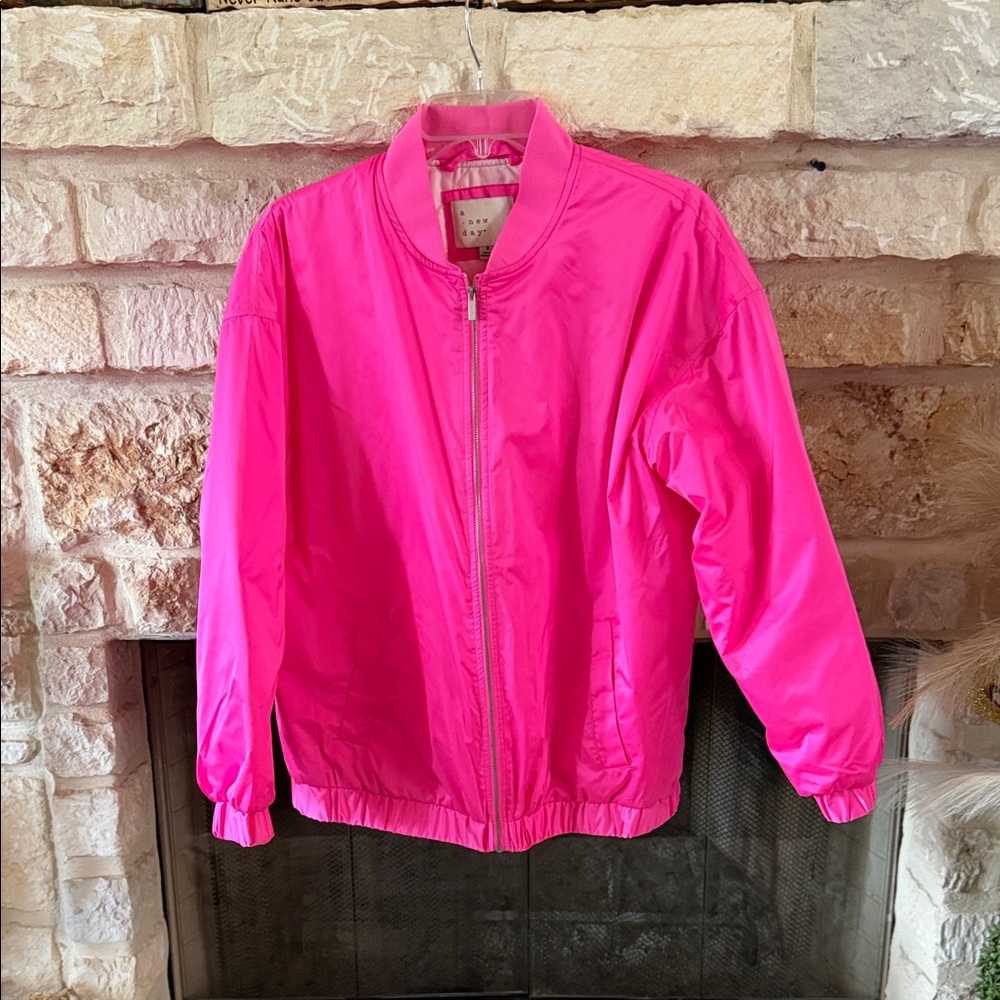 a new day Bright Pink Women's Raincoat